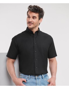 R-R-933M-0--Mens Short Sleeve Easy Care Oxford Shirt 2